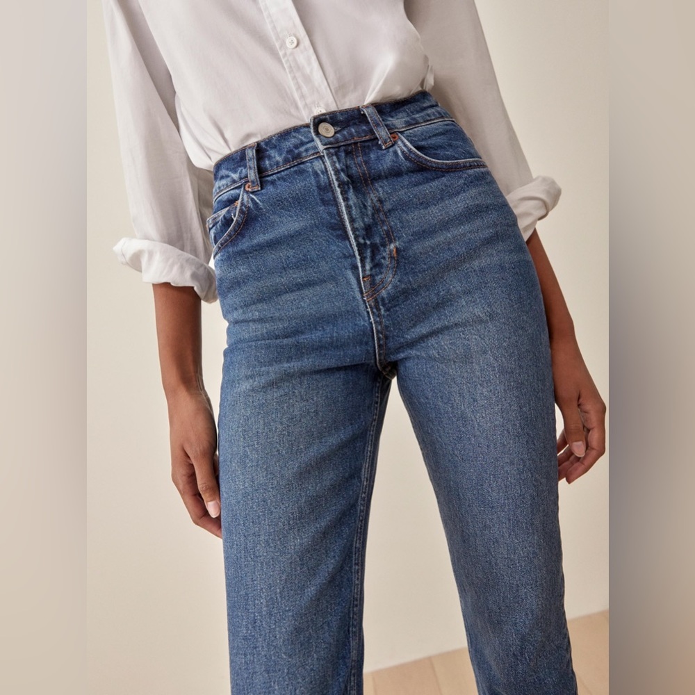 Reformation Liza High Rise Straight Long Jeans. Size 24 - Picture 2 of 10